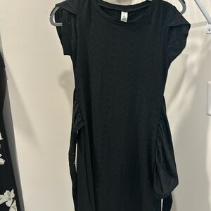 Black Dress with Front Tie